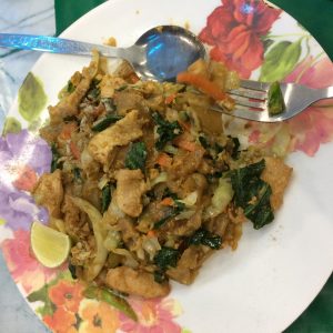 Dry Fried Nodles with Chicken